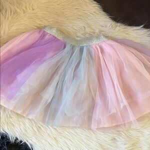 Primark Pastel Tulle Skirt with Silver Waistband